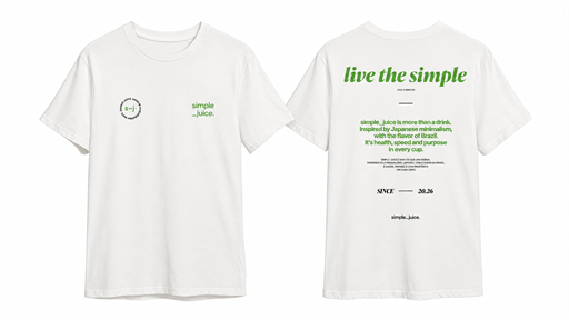 Camiseta Simple Juice "Live the Simple"